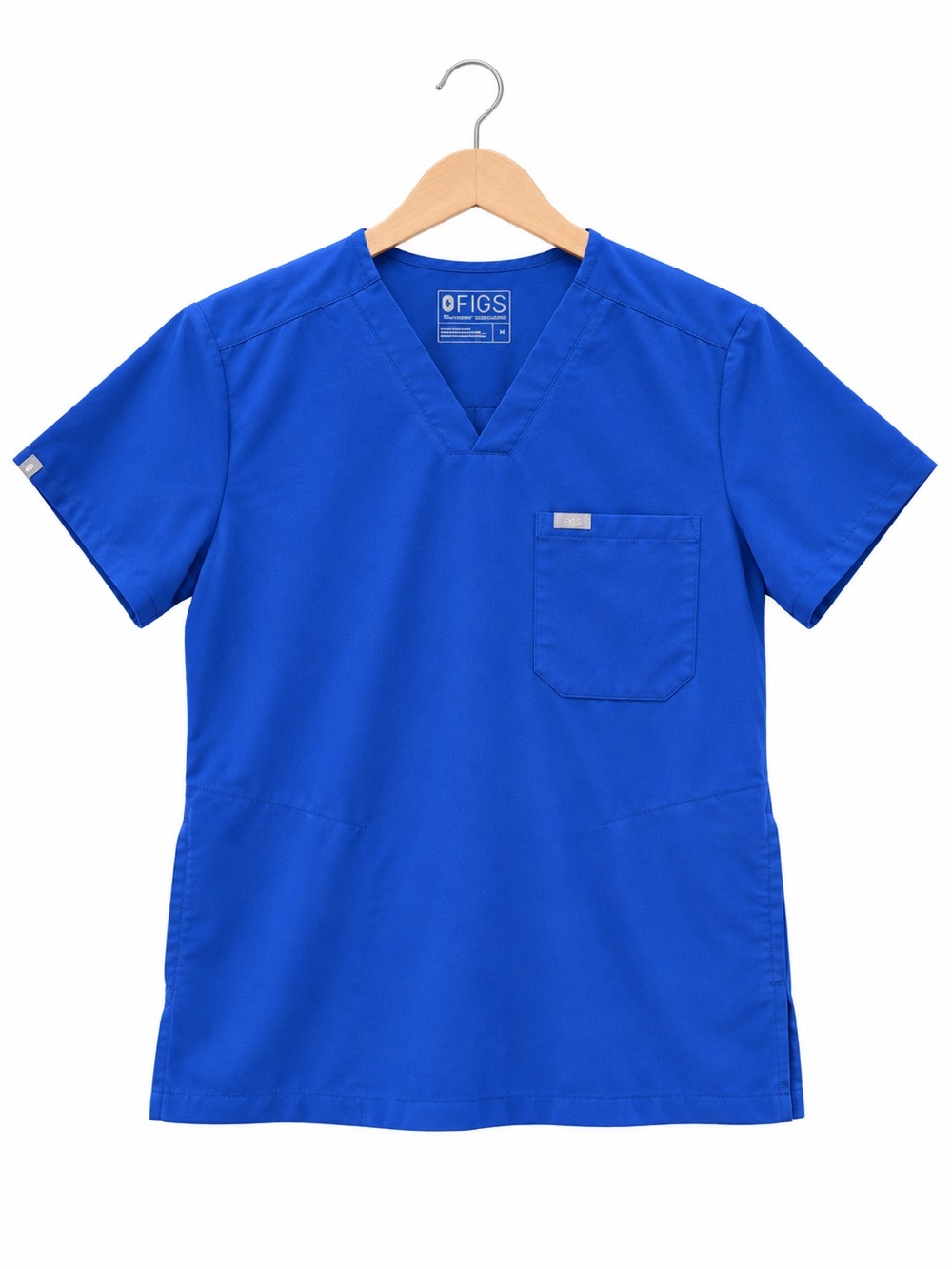 FIGS men’s Chisec Three-Pocket V-Neck Scrub Top Royal Blue TM3000